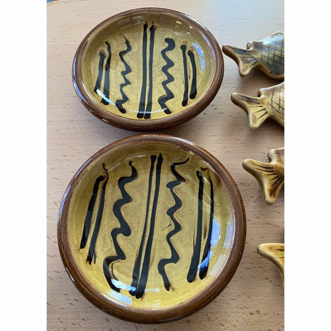 布志名焼　ふじなやき　スリップウエア 布志名焼ふじなやきスリップウエア